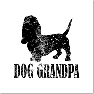 Basset Hound Dog Grandpa Posters and Art